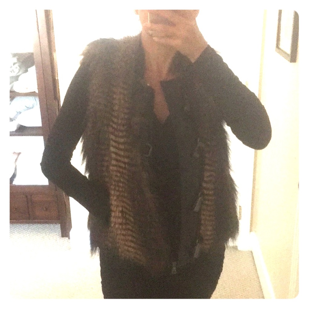 Faux fur vest - a Nordstrom line.